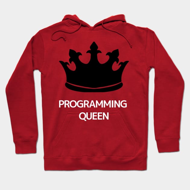 Programming Queen-White Hoodie by ShadowTEEStore